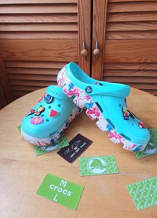 Crocs duet sport clog бірюзові  neo mint - оновлена ​​версія3 фото