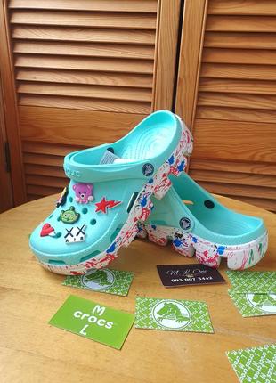 Crocs duet sport clog бірюзові  neo mint - оновлена ​​версія7 фото