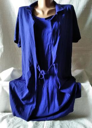 Блуза подовжена мегабатал модал а-силует