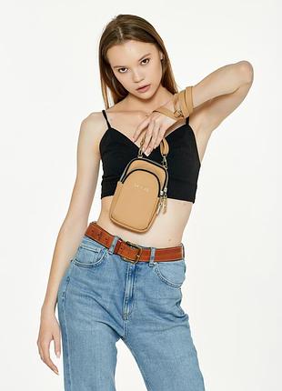 Женская сумка sambag modena бежевая