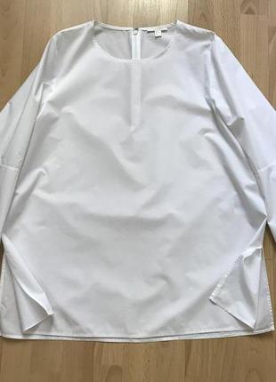 Cos белая блуза из хлопка3 фото