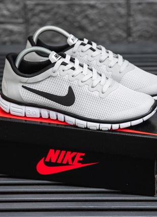 Мужские кроссовки nike free run 3.0 grey 41-42-43-44-45-46