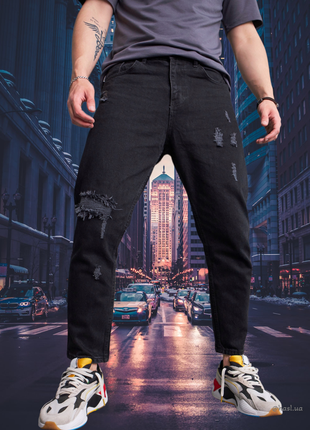 Чоловічі топові трендові стильні джинси класичні на кожен день брюки штани преміум якість топ продаж чорні сині для чоловіків  mom молодіжні