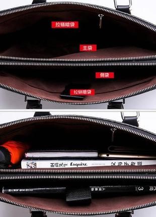 Оригинальный мужской деловой портфель под рептилию для документов формат а4 мужская...