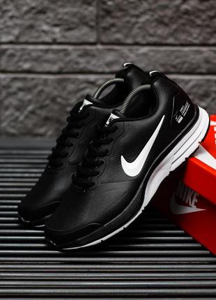 Мужские кроссовки nike air shield black white 45-466 фото