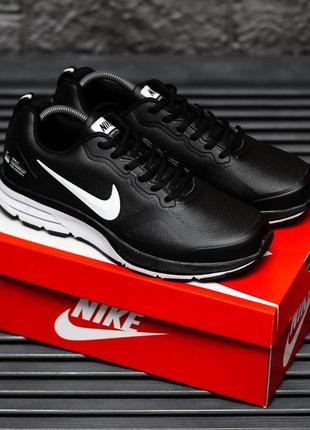 Мужские кроссовки nike air shield black white 45-461 фото