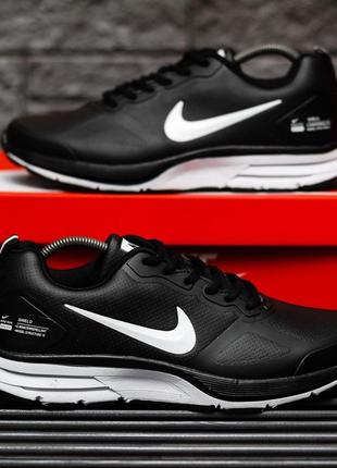 Мужские кроссовки nike air shield black white 45-463 фото