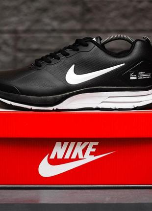 Мужские кроссовки nike air shield black white 45-465 фото