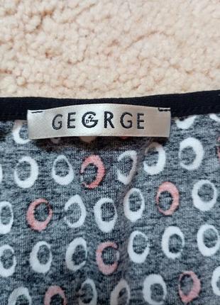 Блузка с коротким рукавом, футболка с пояском на талии george4 фото