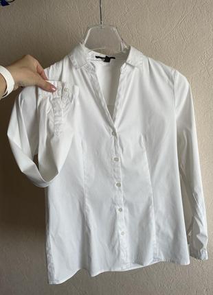 Рубашка белая женская esprit s/362 фото