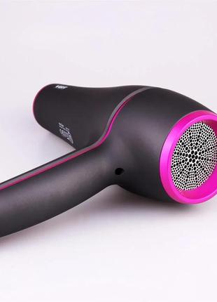 Профессиональный фен для волос с насадками и диффузором vgr v-402 розовый4 фото