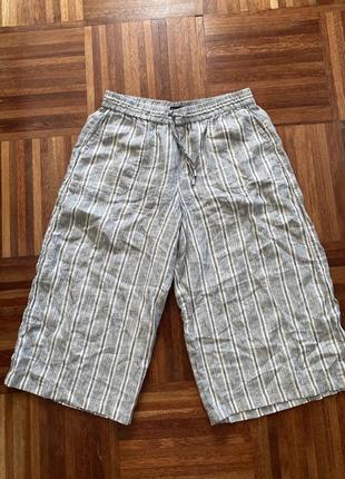 Шорти бріджи льон лен 💯 m&s collection 12 46-48 uk 🇬🇧