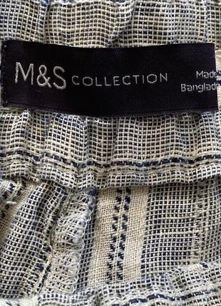 Шорты бриджи лен лен m&amp;s collection 122 фото