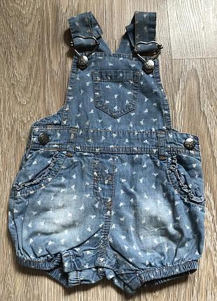 Летний джинсовый комбинезончик