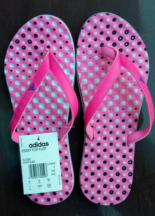 Новые женские шлепанцы вьетнамки пантолеты adidas eezay flip flop3 фото