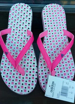 Новые женские шлепанцы вьетнамки пантолеты adidas eezay flip flop4 фото