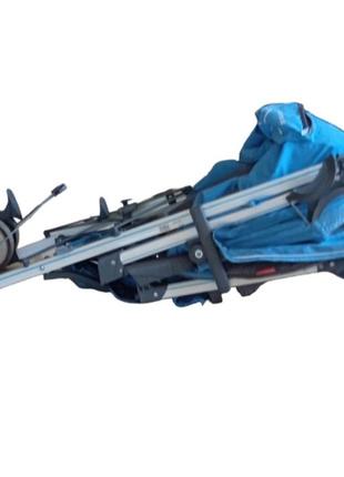 Коляска-трость quatro evo голубая