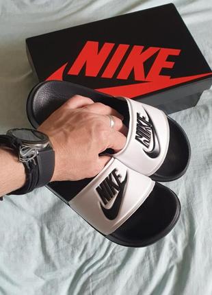 nike cebu slides •black and white•