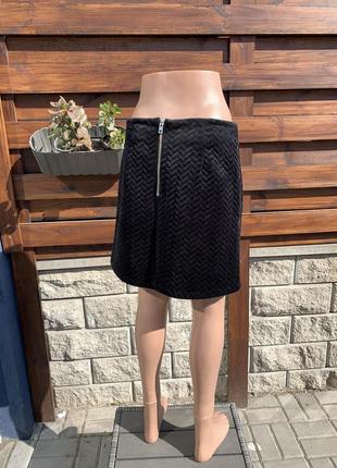 Спідниця вельвет  new look стильна пряма структурна