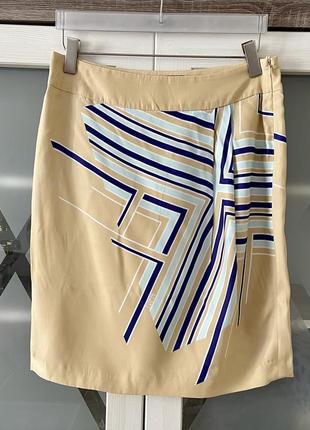 Винтажная шелковая юбка юбка escada sport m