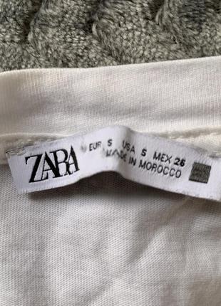 Білий топ з відкритими плечима zara3 фото