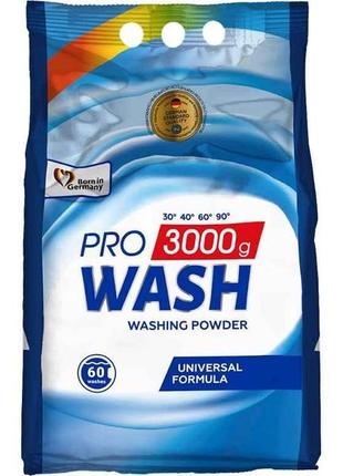 Порошок д/прання авт/ручн універсальний 3кг тм pro wash "gr"