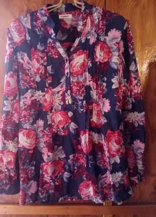 Блузка у трояндах damart, eur 36/8