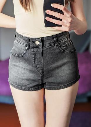 Короткие джинсовые шорты с замочком♥️1 фото