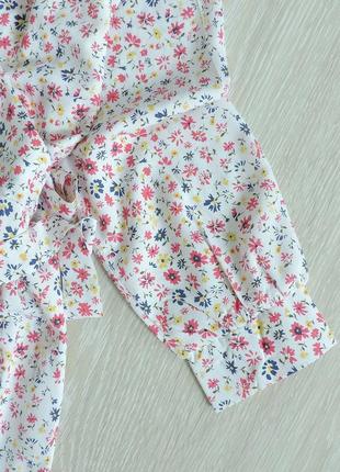 Нова сукня міді на запах в квітковий принт6 фото