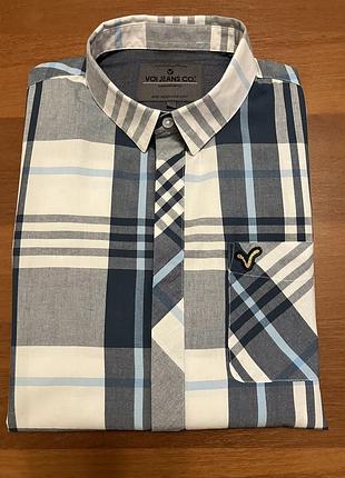 Рубашка мужская l-xl оригинал англия хлопок короткий рукав