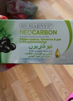 Neocarbon (неокарбон) активоване вугілля з м’ятою та анісом 30 капсул