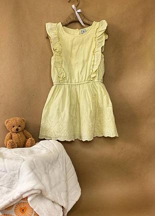 Муслиновое платье солнечного цвета tu (оттенок, как на первом фото)