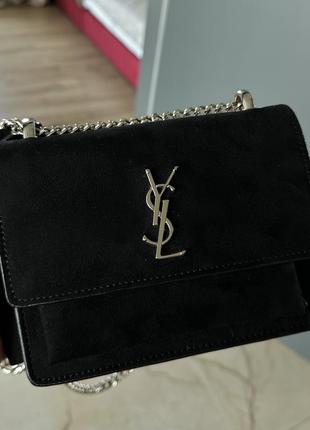 Замшева сумочка ysl lux 1:14 фото