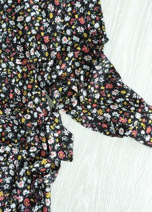 Нова сукня міді на запах в квітковий принт5 фото