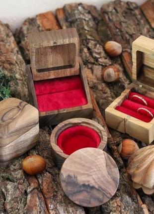 Дерев'яна скринька для кілець. деревяная шкатулка для колец.2 фото