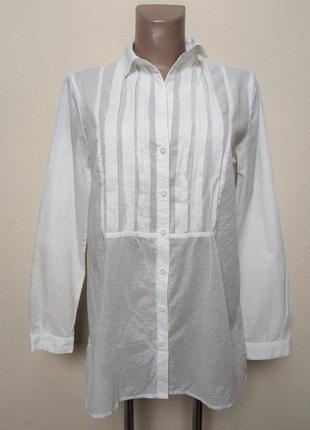 Белая батистовая рубашка свободного кроя marc o polo /5226/1 фото