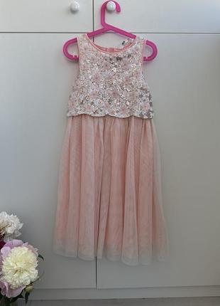 Красивое платье на 7-8 лет h&m