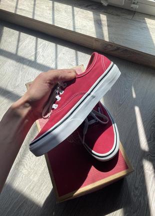 Красные кеды vans4 фото