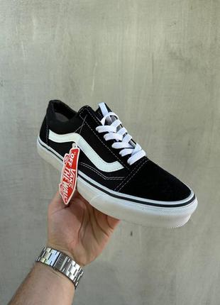 Замшеві, чорні кеди vans old skool , натуральна замша , накладений платіж3 фото