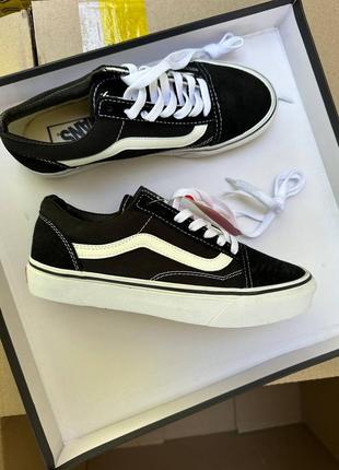 Замшеві, чорні кеди vans old skool , натуральна замша , накладений платіж