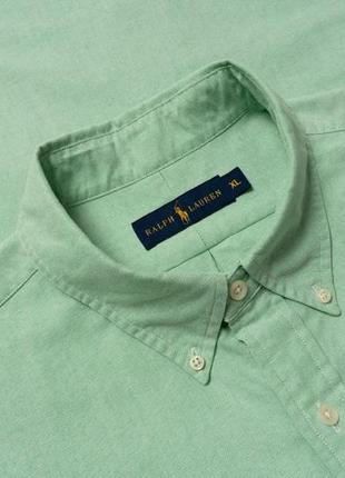 Ralph lauren green oxford shirt мужская рубашка