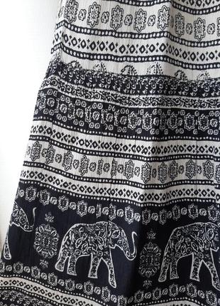 Вискозная юбка ярусная cotton traders, размер 146 фото