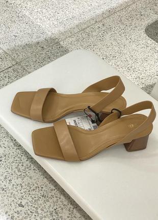 Zara 💋 босоножки кожа кемэл 35, 36, 37, 38, 39, 40р4 фото