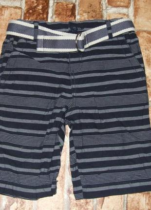 Шорти бавовняні з поясом бермуди хлопчикові 6 років h&t
