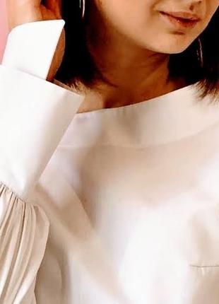 Жіноча біла бавовняна блуза8 фото