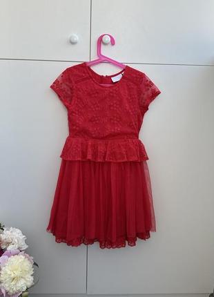 Красное платье next 8 лет