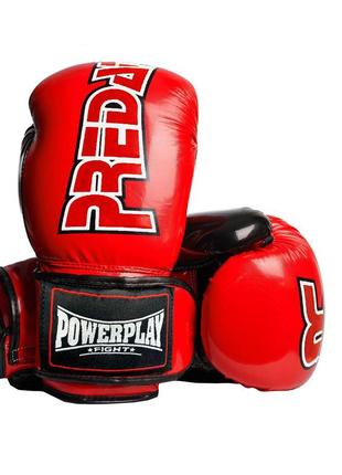 Боксерські рукавиці powerplay 3017 червоні карбон 8 унцій "kg"
