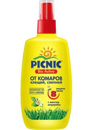 Лосьйон від комарів та кліщів 100 мл picnic bio active тм picnic "kg"