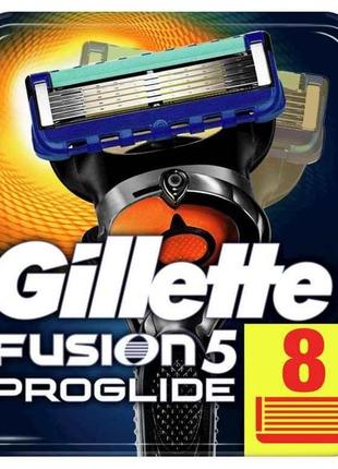 Змінні картриджі для гоління gillette fusion proglide (8 шт.) "gr"