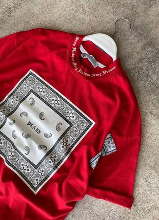 Мужской комплект футболка + шорты / качественный комплект в красном цвете на лето3 фото